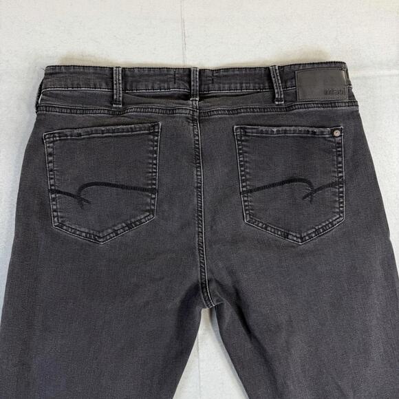 Mavi Zach Jeans Mens 38x30 Black Dark Wash Straight Leg Stretch Denim - Picture 4 of 8